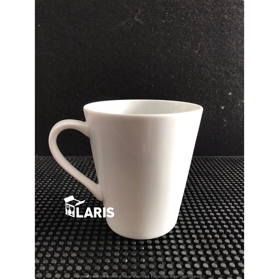 Gelas Mug Putih Keramik Polos Ex Pabrik 350ml | Mug MA2 Hotel Restoran