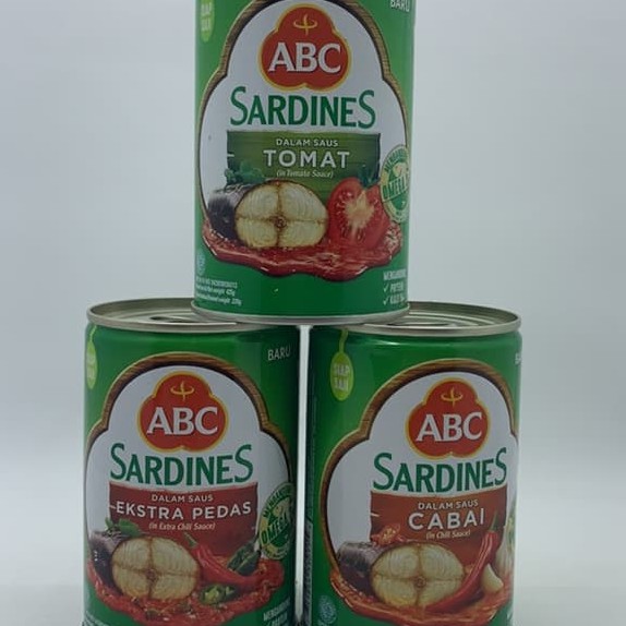 

ABC sardines 425gr kaleng all variant