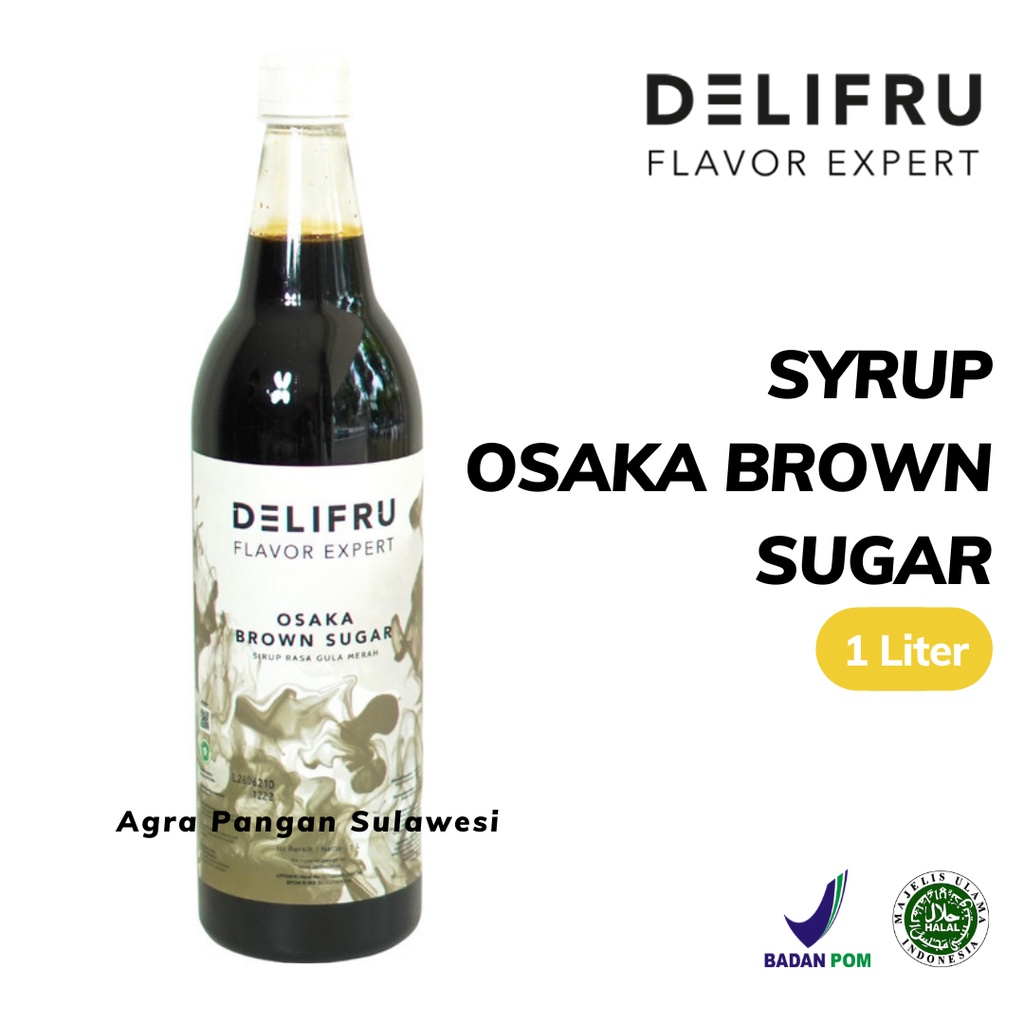 

Syrup OSAKA BROWN SUGAR Delifru | Sirup Gula Merah Cair 1 L 1000 ml