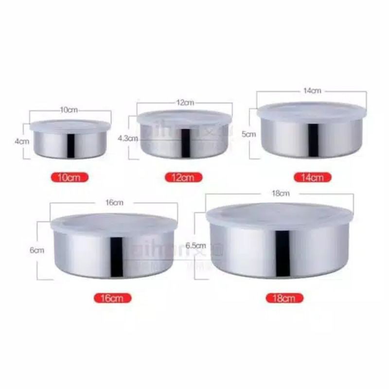 RANTANG STAINLESS STEEL 5 SUSUN RANTANG MAKANAN RANTANG MAKAN RANTANG