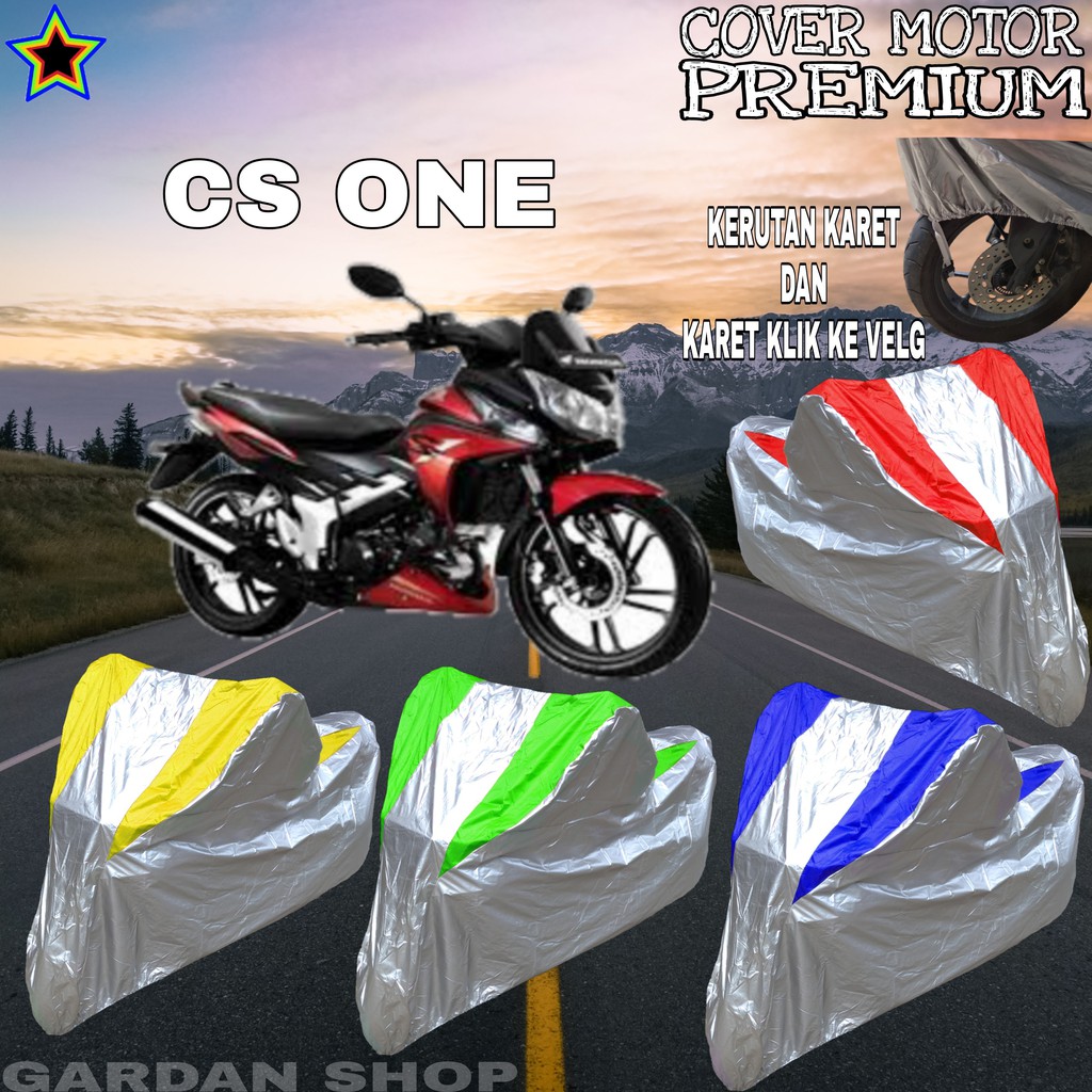 Sarung Motor CS ONE Silver KOMBINASI Body Cover Cs One PREMIUM