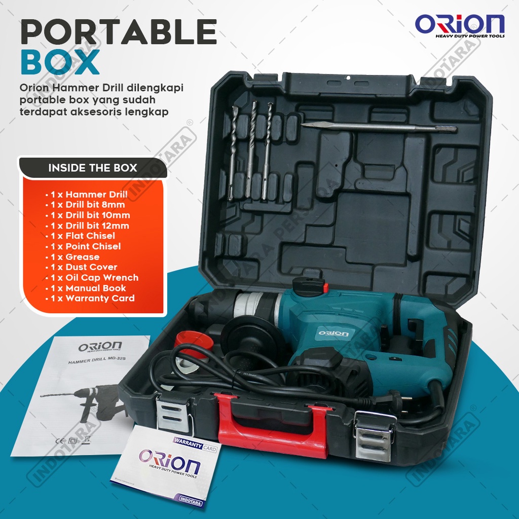 Bor Hammer Drill Cordless Orion MD32S