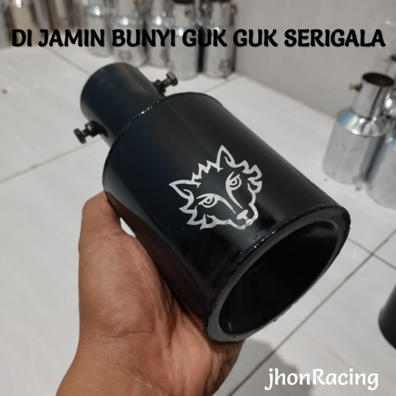 KNALPOT SERIGALA HITAM MODEL BAUD BENSIN L300 ELF RAGASA UMPLUNG CANTER PANTHER SOLAR