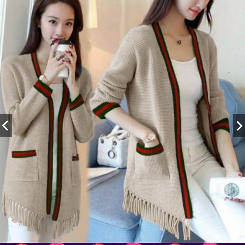 Kardigan Cardi Rumbai Stripe Outer