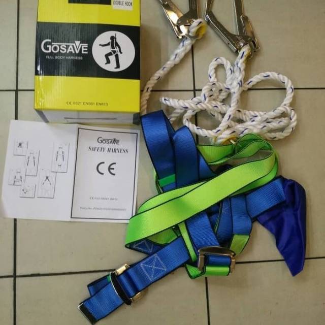 Full body harnes GOSAVE duoble hook