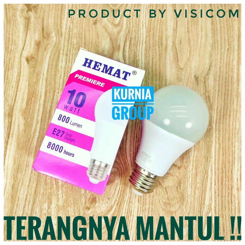 LAMPU LED 10WATT HEMAT PUTIH MURAH PREMIUM TERANGNYA MANTUL 10W HARGA GROSIR TERMURAH BY VISICOM