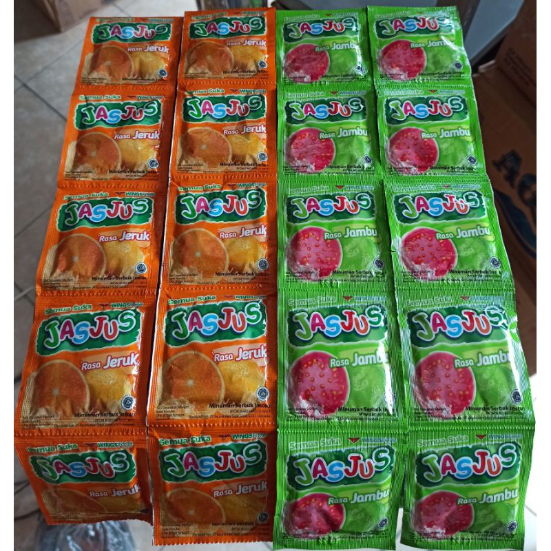 

Jasjus Minuman Kemasan Rasa Jeruk Dan Jambu Renceng Isi 10 Pcs