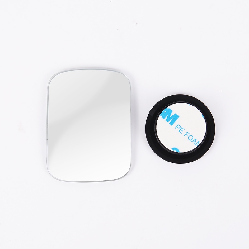2pcs Kaca Cembung Blind Spot Hd Tanpa Bingkai Sudut Lebar Dapat Disesuaikan Untuk Mobil