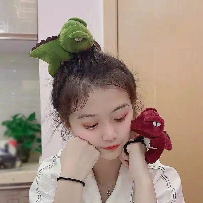 Ikat Rambut Bentuk Boneka Kartun dan Buah Korean Style Banyak Motif
