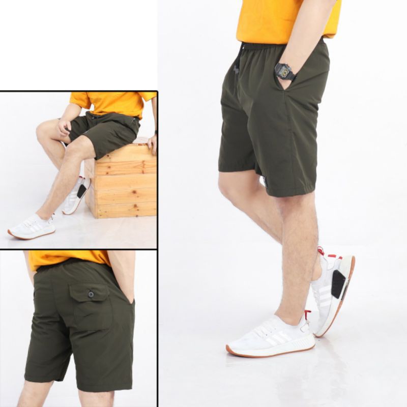 Celana Pendek Pria Walkshort Shortpant / Boxer Berkantong Bertali Remaja Dewasa