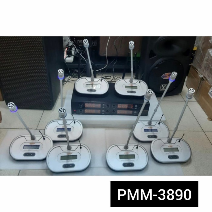 Mic Meja Podium Wireless VPK PMM 3890 (8Mic Meja Wireless Original) NEW