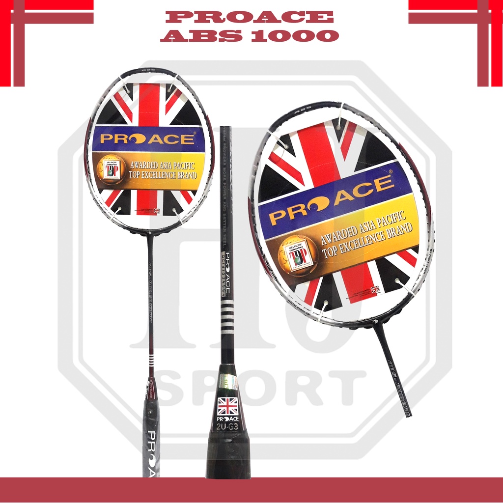 Raket Badminton Original Pro Ace ABS 1000 Bonus Komplit