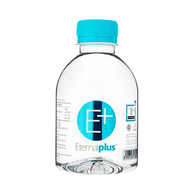 

PROMO AIR MINERAL ETERNAL PLUS (E+) ALKALINE PH 8 WATER 250 ML TERMURAH