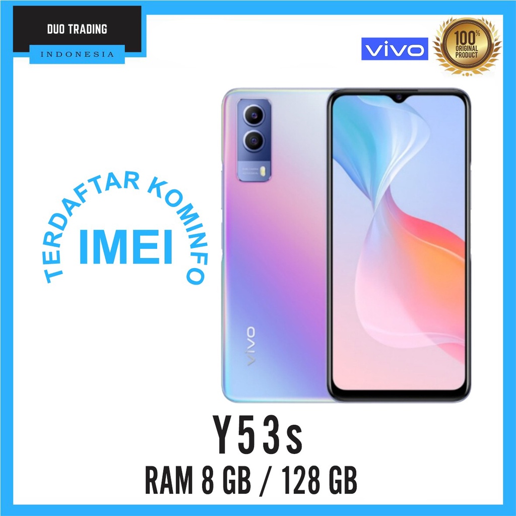 VIVO Y53S 8/128 (NFC) NEW SERIES Y GARANSI RESMI VIVO INDONESIA