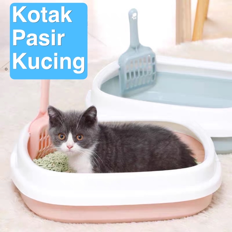 Jual Litter Box Kucing Bulat Bak Pasir Kucing Tempat Toilet Kucing