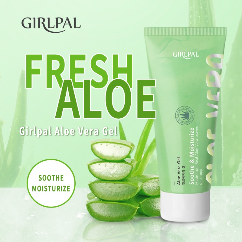 GIRLPAL Aloe Vera Gel Moisturizing Soothing Gel Soothing &amp; Moisture Cream Facial Moisturizer SkinCare