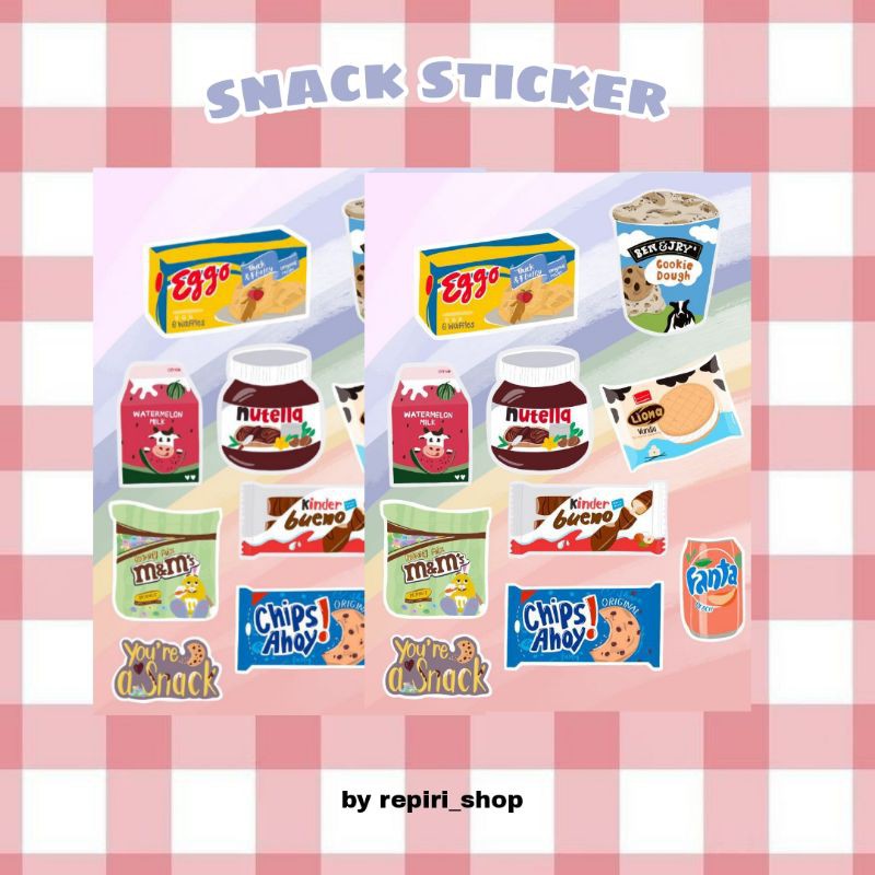 

SNACK STIKER SET | YOU'RE SNACK STICKER SET DIE CUT