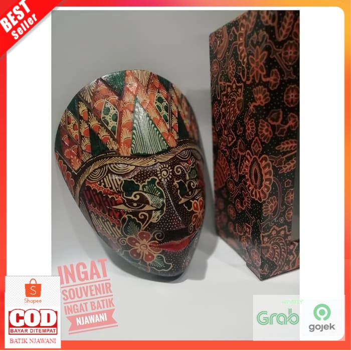 Hiasan dinding Topeng Pajangan Rama Shinta