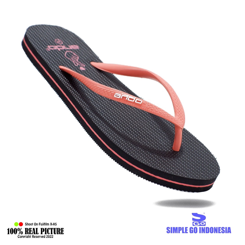 Ando Nice Like Sandal Jepit Rumah Wanita Sendal Ladies Japit Karet Original Flat