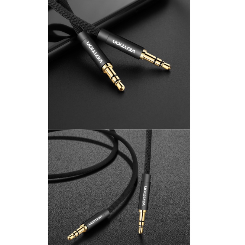 Vention Kabel Audio Aux 3.5mm Male to Male Braided Earphone 0.5M 1M