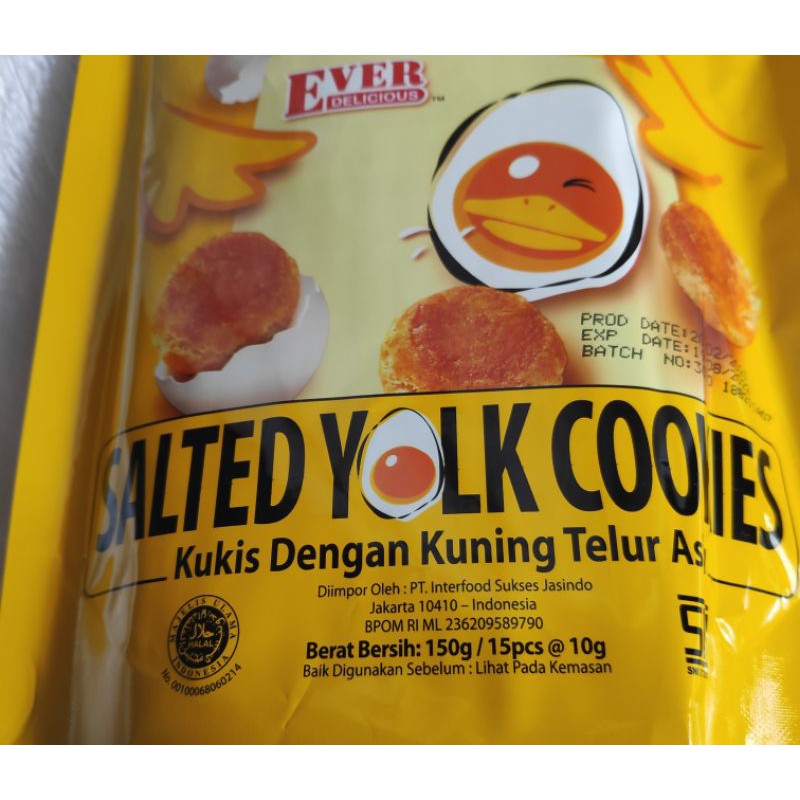 Ever Salted Yolk Cookies/Kukis dengan Kuning Telur Asin