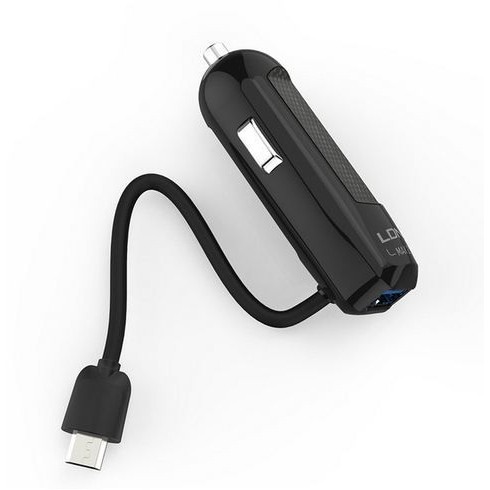 Car Charger USB 3.0 2.1A with micro DL-C25 USB Car Charger LDNIO