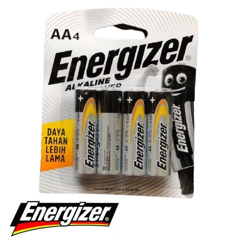 Baterai AA Energizer Alkaline Power 1 Pack Isi 4 Pcs Baterai A2