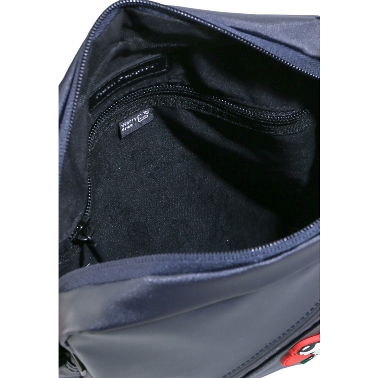 TAS SELEMPANG PRIA HUSH PUPPIES SLING BAG ORIGINAL BIRU NAVY BLUE HM154