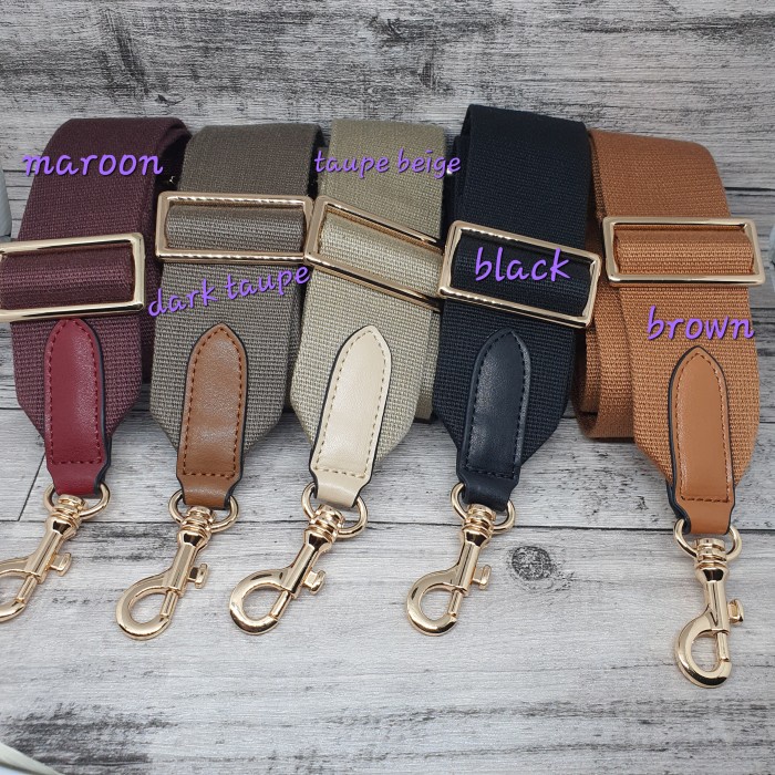 Petra Adjustable Canvas Bag strap 5cm / tali tas selempang / sling