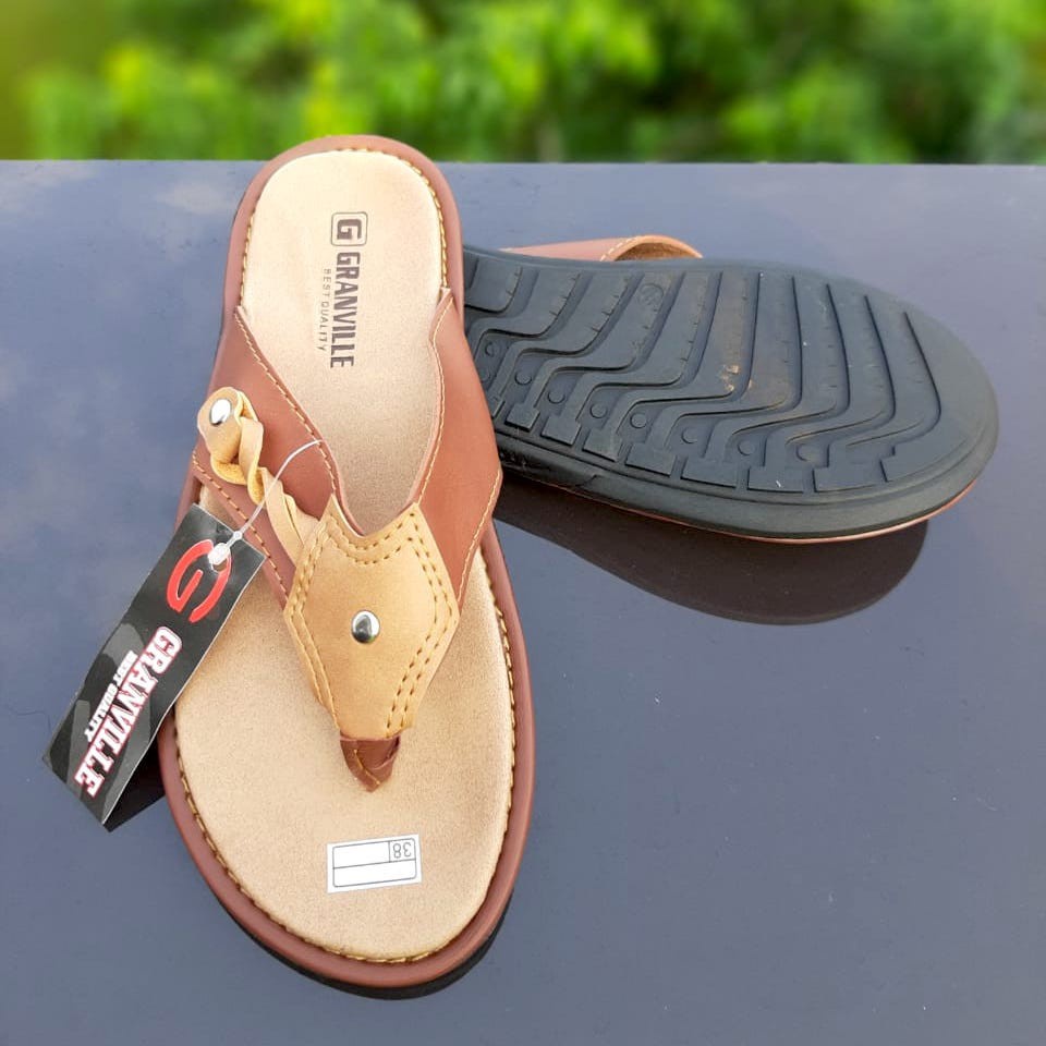 SDLD03 Sepatu Sandal Laki Laki kulit PU