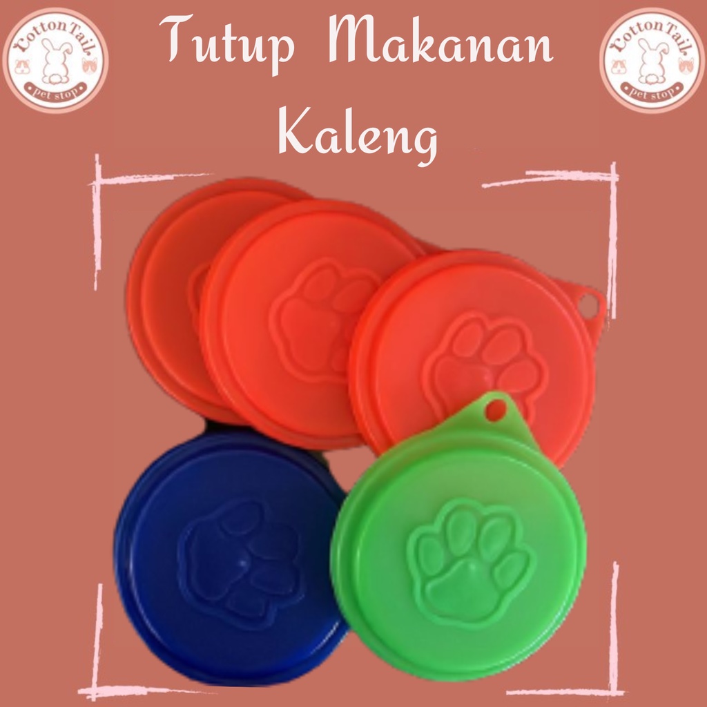 Tutup Makanan Kaleng Kucing, Anjing Motif PAWS Lucu / Tutup Makanan Basah / Tutup Kaleng Wet Food