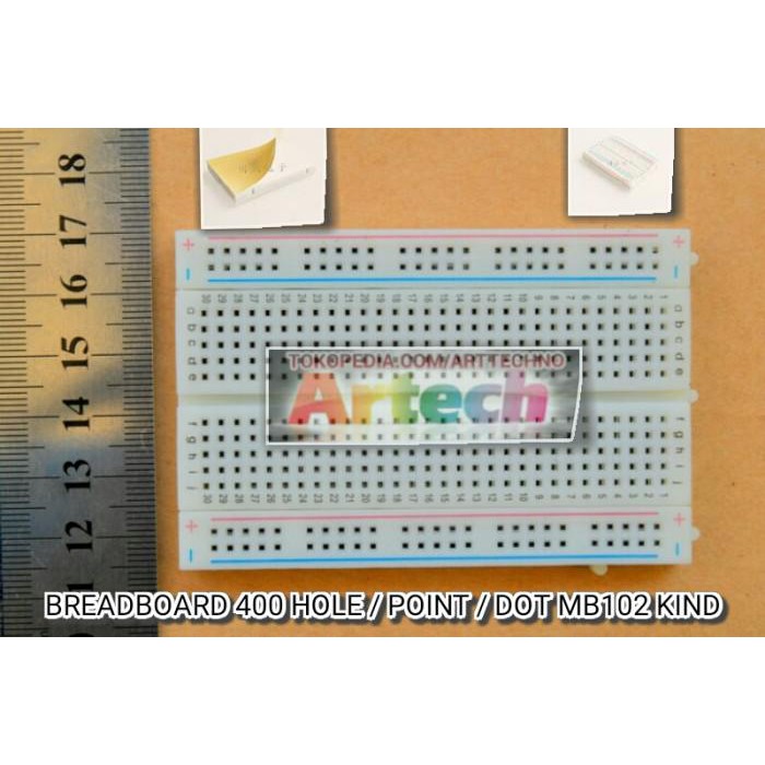 

Mini Solderless Breadboard 400 Point /Dot /Hole