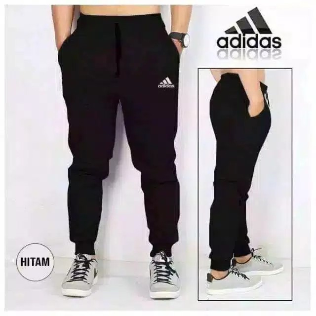 Promo Celana trening joger panjang olahraga running jogging gym training pants All size S-XXLdewasa