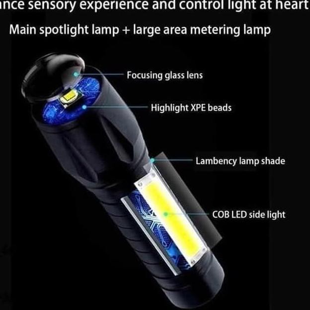 DISCOUNT BESAR><zaj-634  Senter Swat Mini Zoom / Senter Police LED- U3