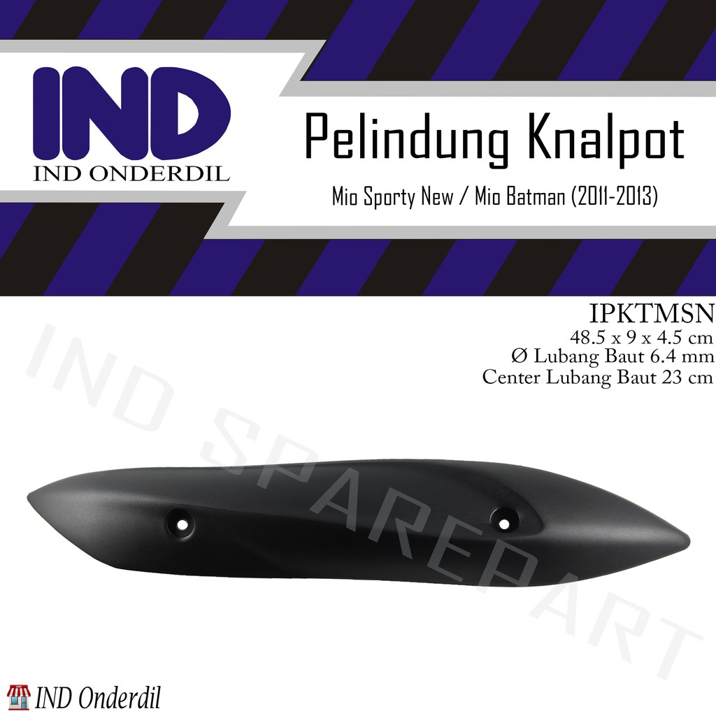 Cover Tutup-Penutup-Tameng Pelindung Knalpot/Kenalpot Mio Sporty/Batman/Betmen New 2011 - 2013