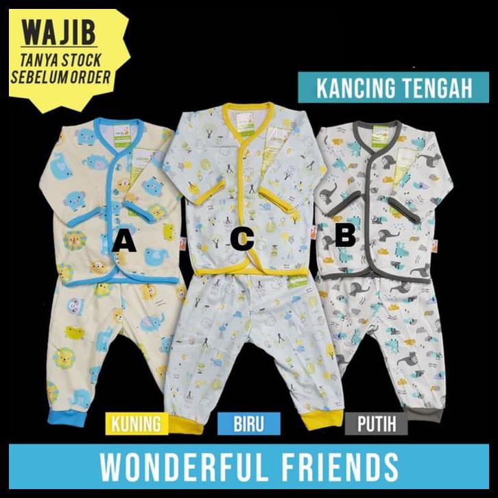 (Newborn) Velvet Junior 1 Set Setelan Panjang Motif I