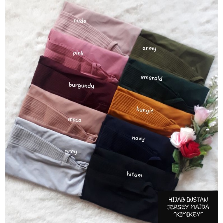 (((Original Kimikey))) Hijab/Jilbab instan jersey MAIDA-1