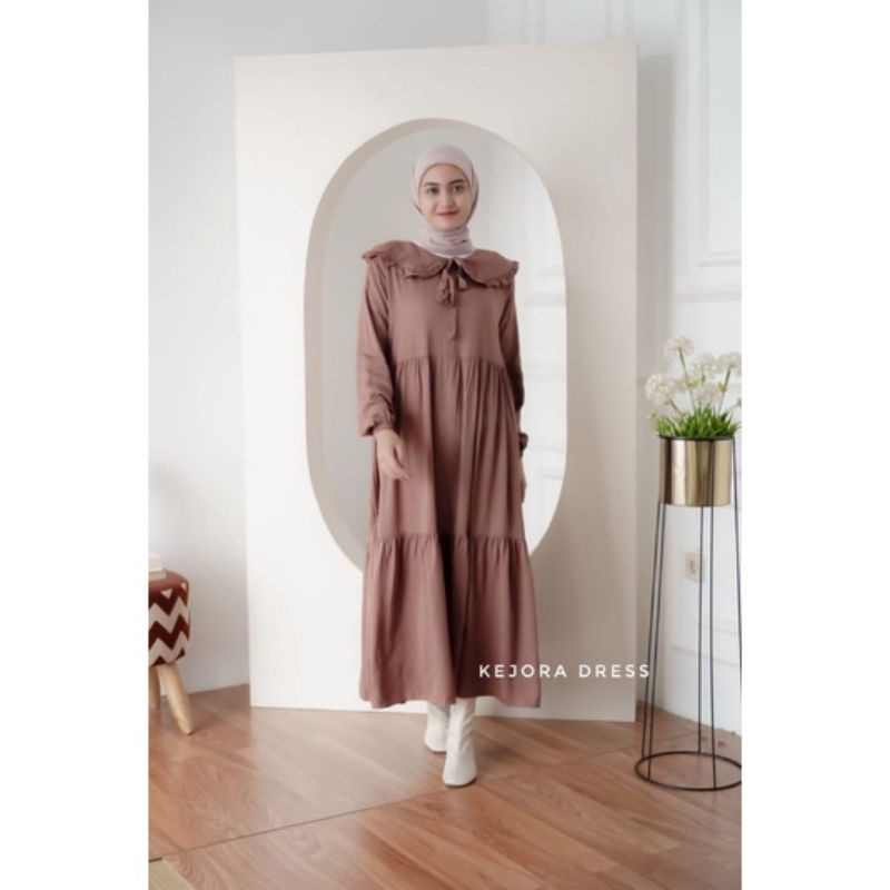 TANIA MIDI DRESS RAYON TWILL GAMIS MIDI TERLARIS