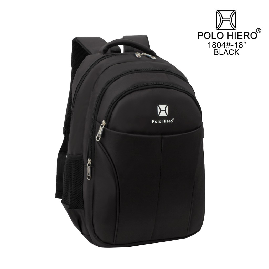 (RF) Ransel Fashion Polo Hiero 1804 Tas Ransel Backpack Import Tas Pria Punggung (Free Rain Cover)