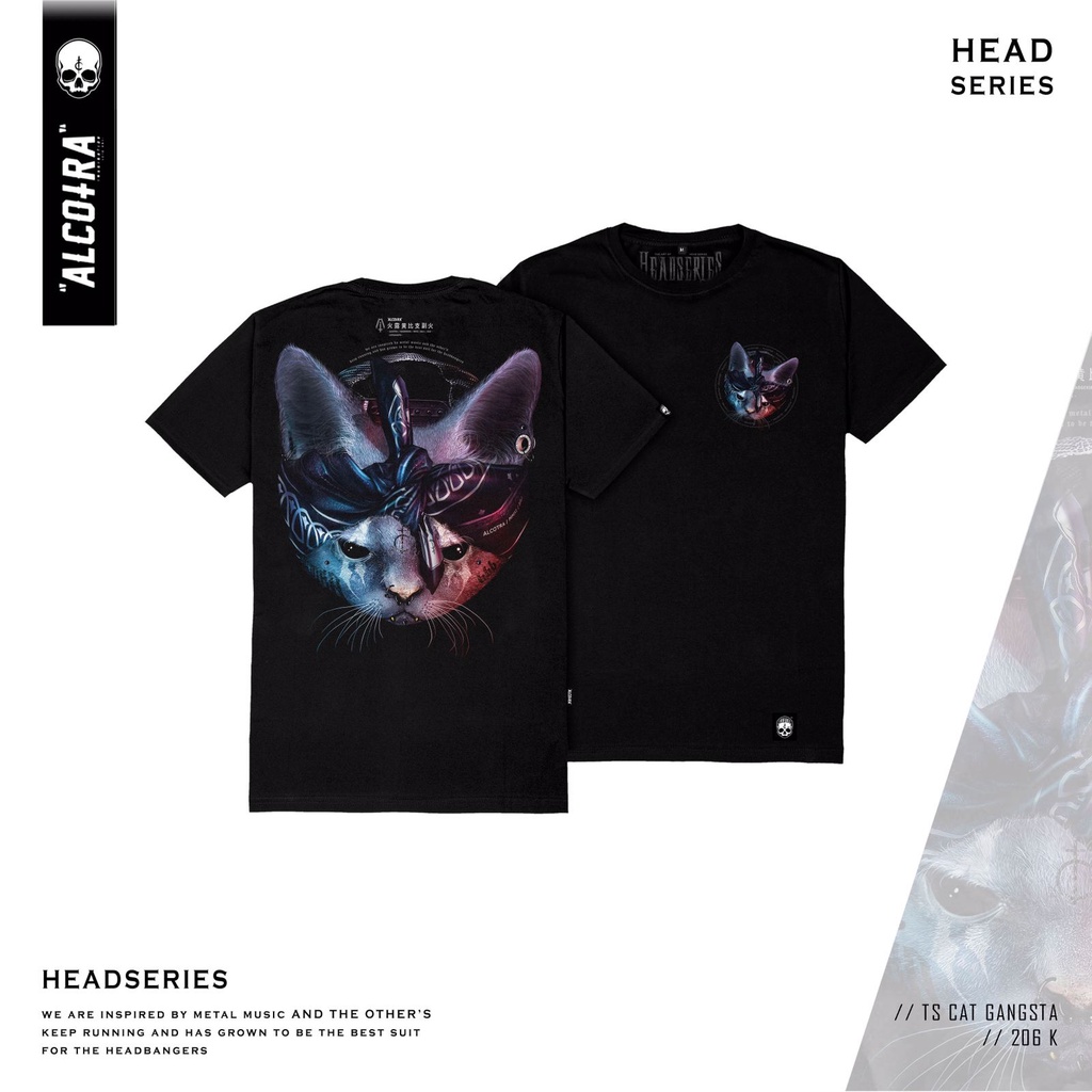 TS CAT GANGSTA // T-SHIRT CAT GANGSTA // HEADSERIES