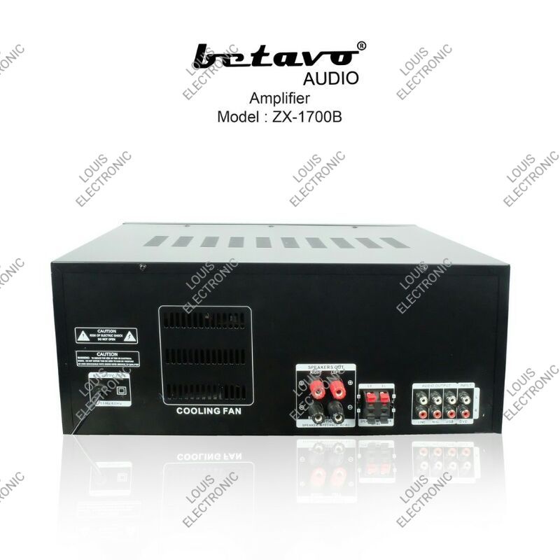 Amplifier Karaoke BETAVO ZX1700B ZX 1700B ZX1700 B Bluetooth ORIGINAL