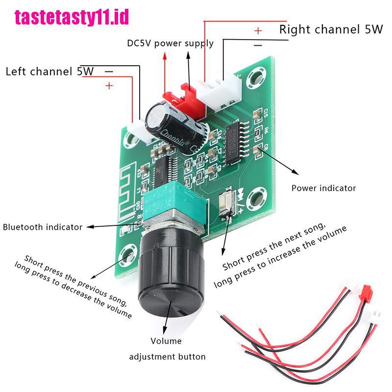 Xh-a158 Papan amplifier speaker wireless Bluetooth 5.0 DIY