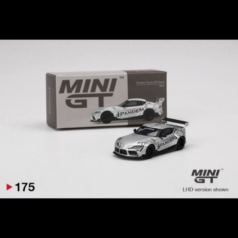 Minigt 1/64 Diecast Pandem Toyota Supra GR Silver Alloy