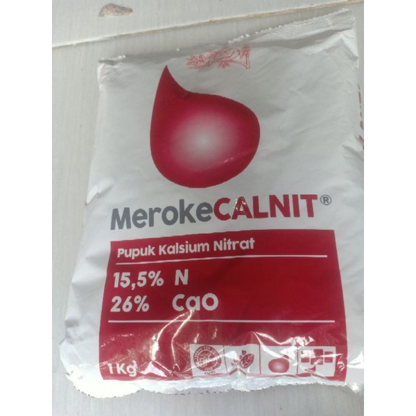 pupuk meroke CALNIT-kalsium nitrat-pupuk penguat buah dan bunga kemasan repack 50 gram