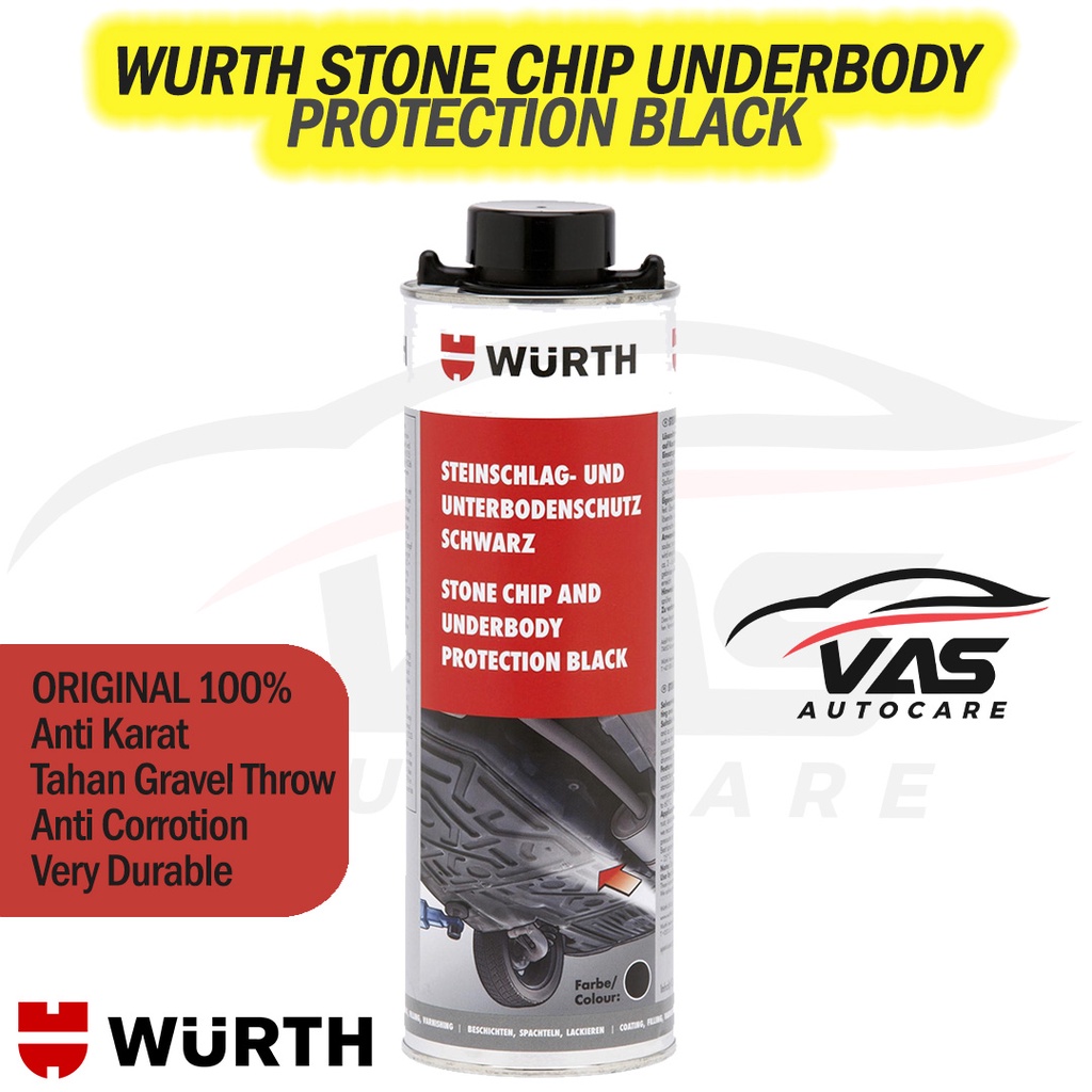 Wurth Underbody Protection Stone Chip Gravel Throw Anti Karat 1 Liter ORIGINAL Kolong Mobil