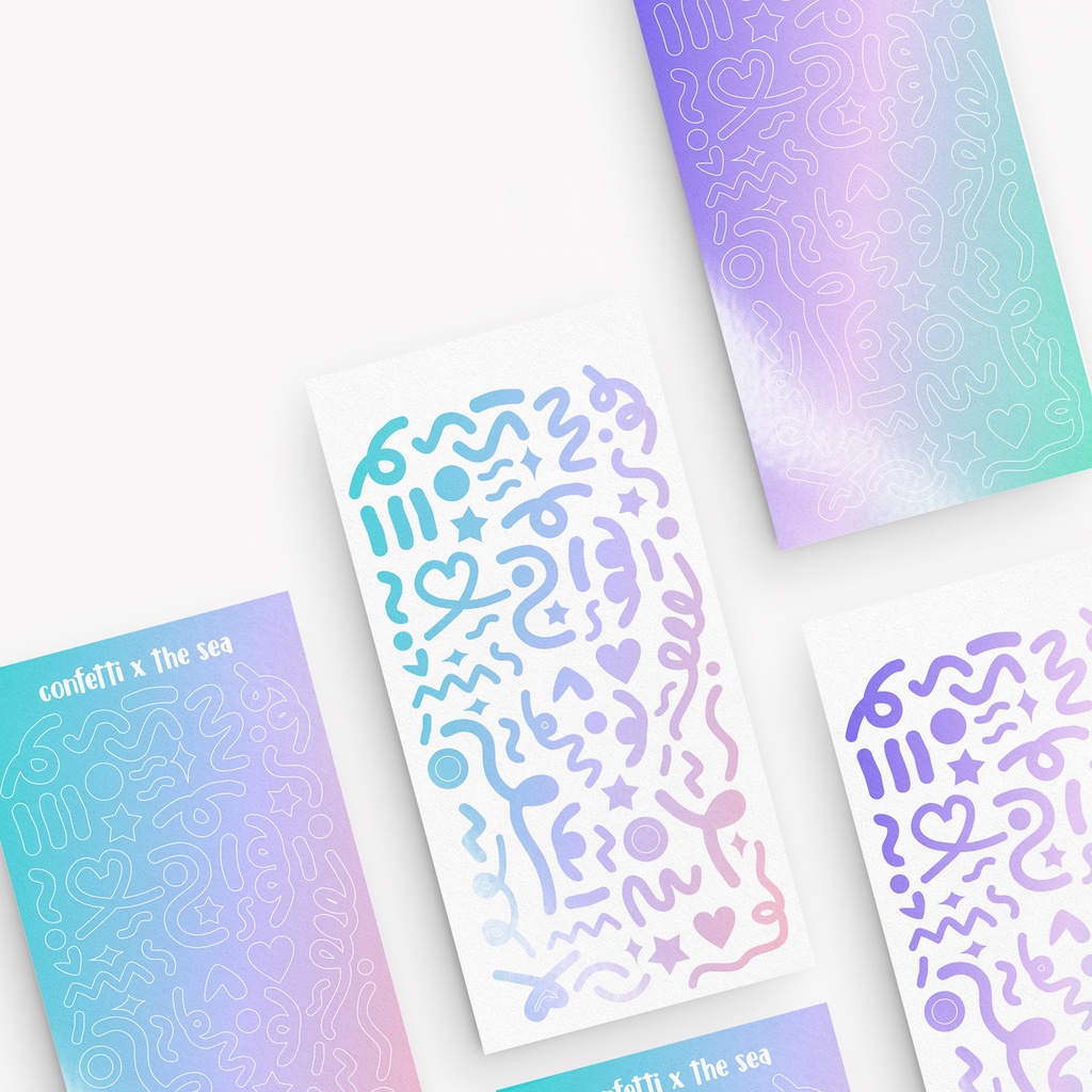 STIKER DECO - POLCOS GRADIENTS CONFETTI-2