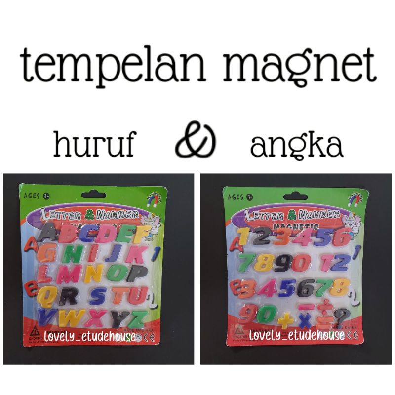 Mainan magnet alphabet | magnetic letter huruf angka | mainan magnet angka | mainan edukasi huruf da