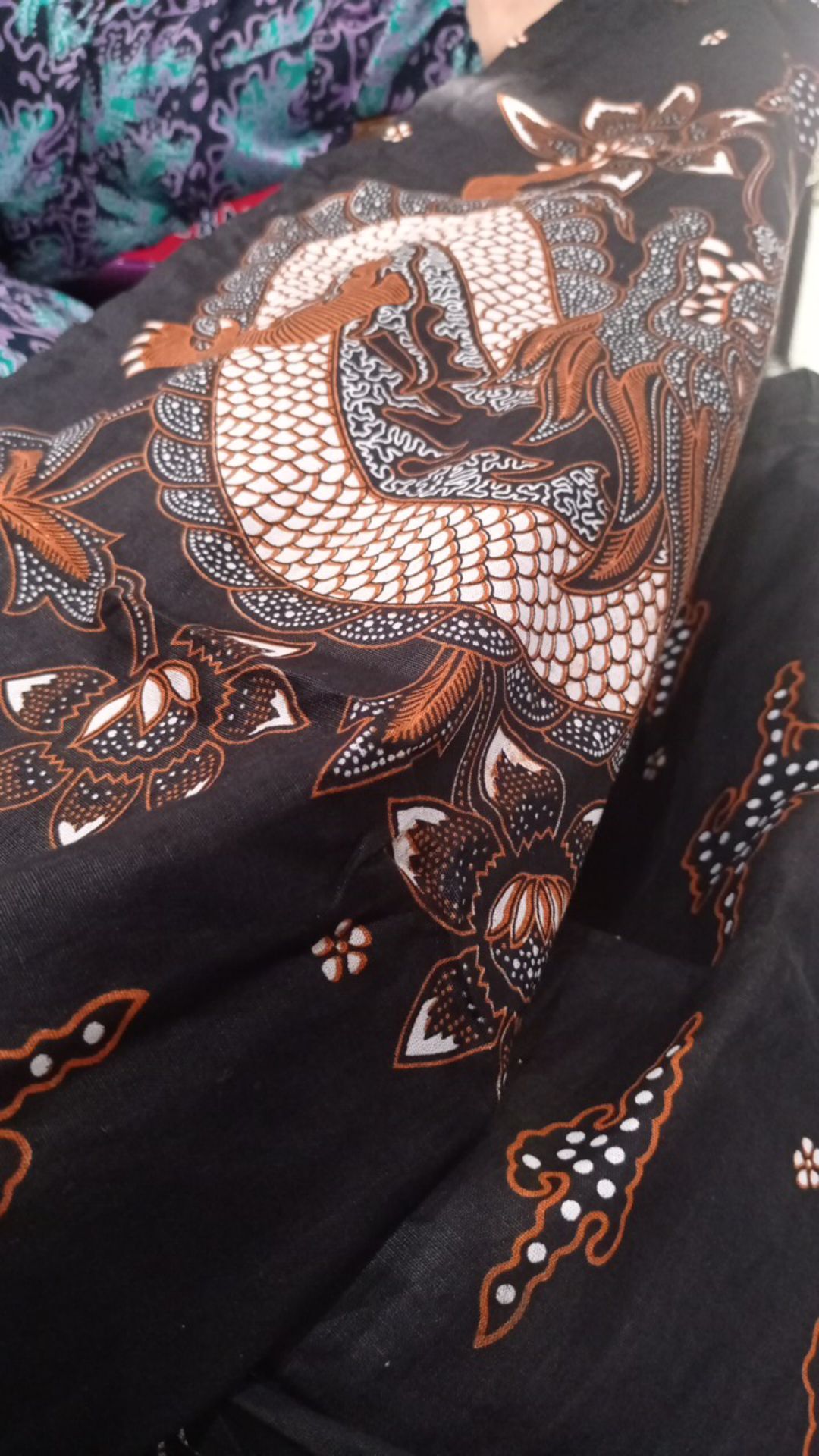 Gamis Batik Sriwedari Maxi Jumbo Bumil Busui Katun Sogan Allsize Ld 110 Ld 120