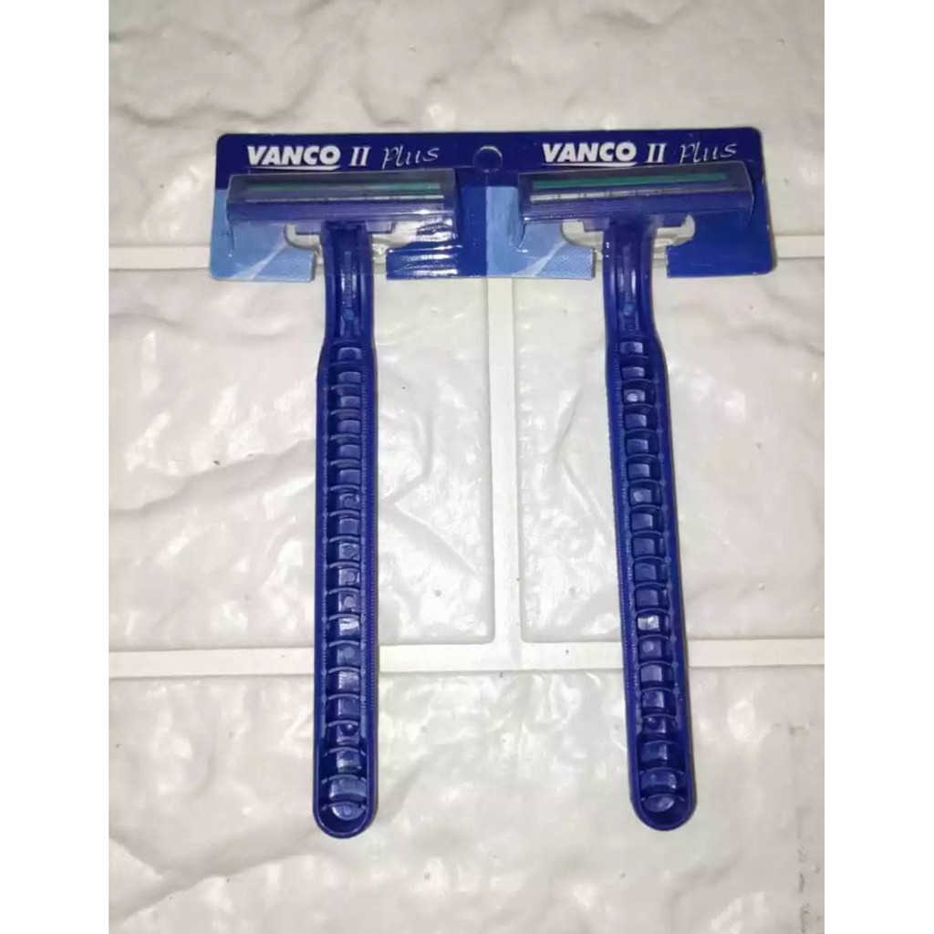 ISI 6 VANCO PISAU CUKUR 2  MATA PISAU + ALOEVERA GROMING RAZOR