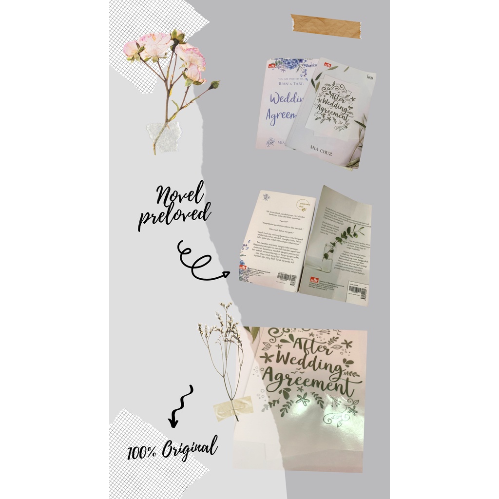 Novel Preloved Wedding Agreement / After Wedding Agreement